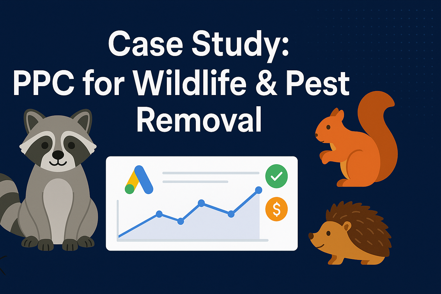Wildlife & Pest Removal Business Google Ads Case Study: Lower Fees & Quick Wins Increase Leads 127%